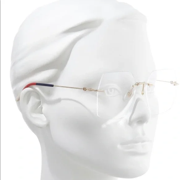 Gucci Rimless Clear glasses